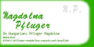 magdolna pfluger business card